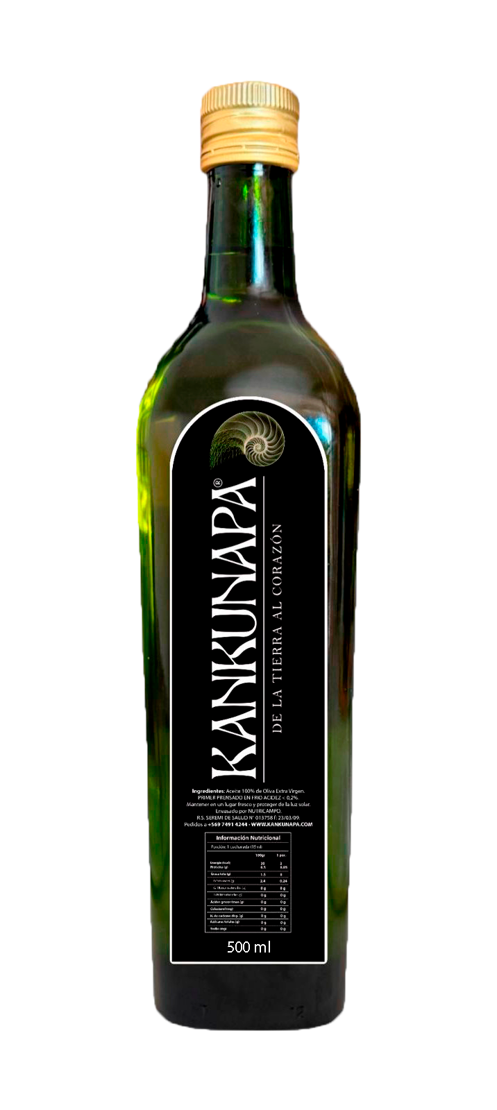 Aceite de Oliva extra virgen KANKUNAPA 500ml