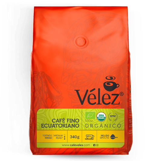Café fino Ecuatoriano Vélez orgánico 340gr