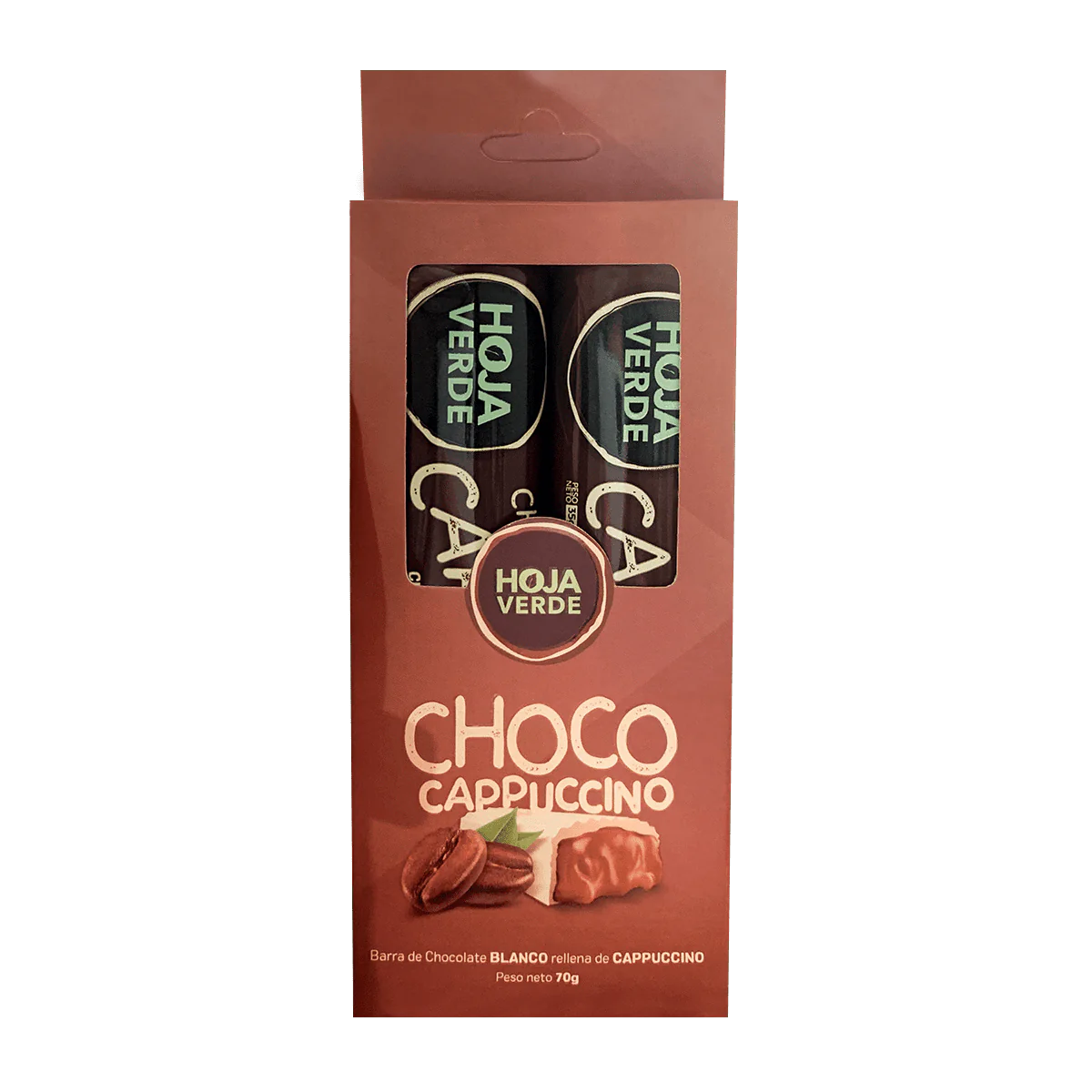 CHOCO Duo Relleno HOJA VERDE 70gr