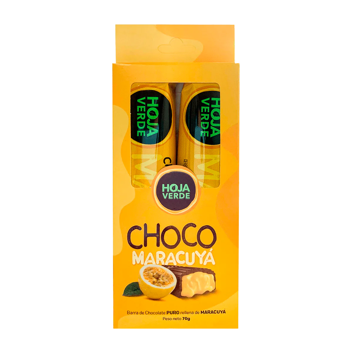 CHOCO Duo Relleno HOJA VERDE 70gr
