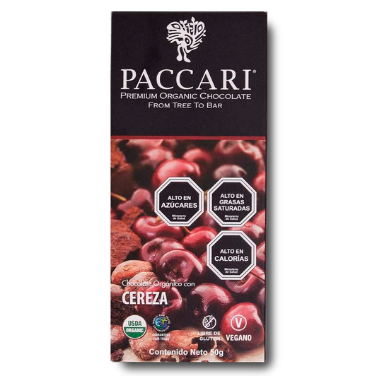 Barra de Cereza 60% Paccari 50gr