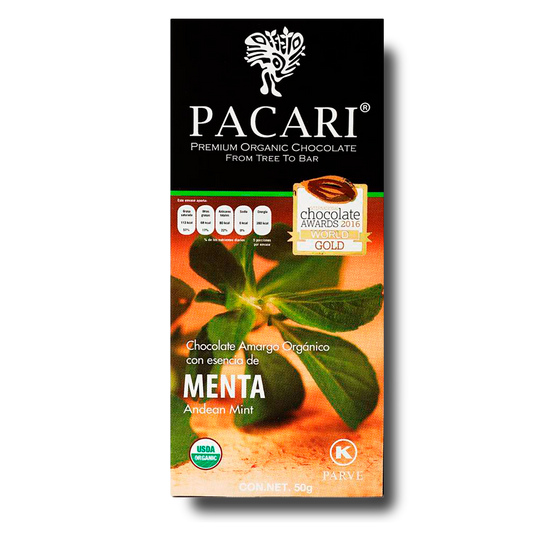 Barra de Menta Andina 60% Paccari 50gr